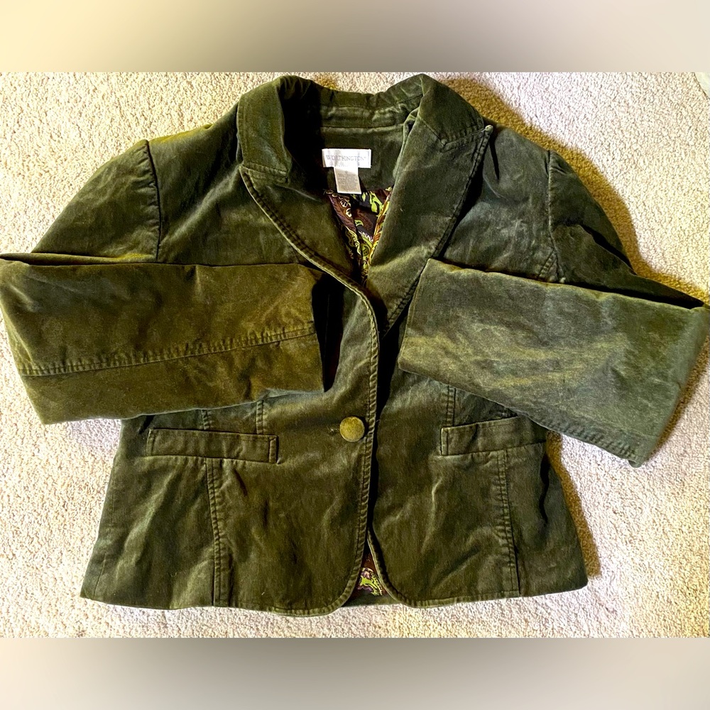 SOLDVintage Worthington Velvet Jacket Women’s Size 12